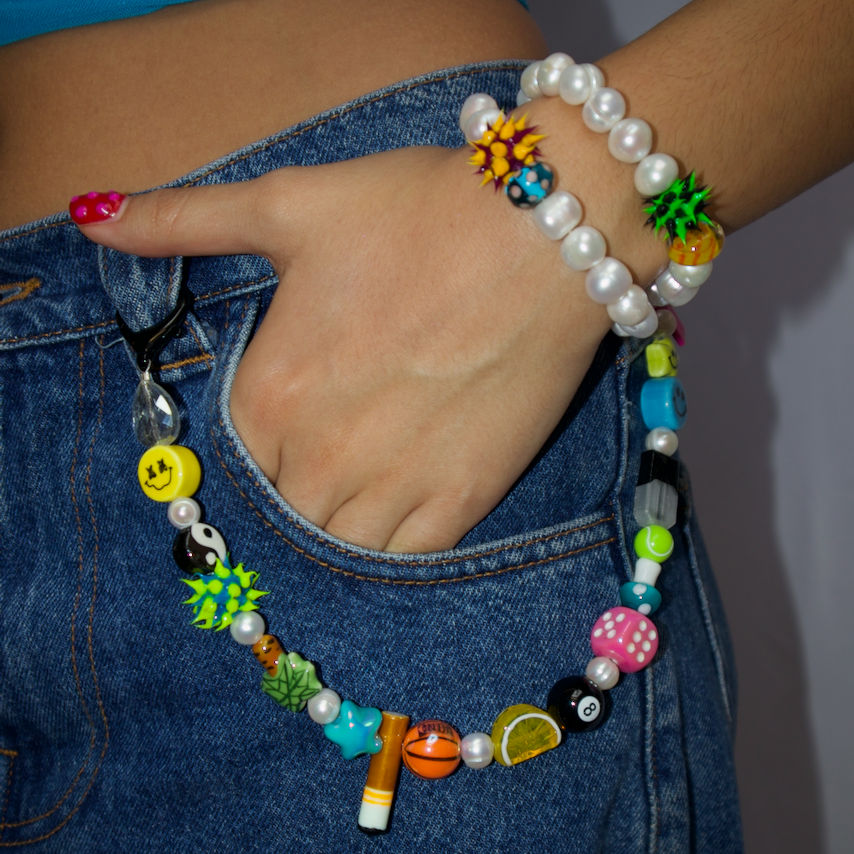 Party Pearls Burgundy